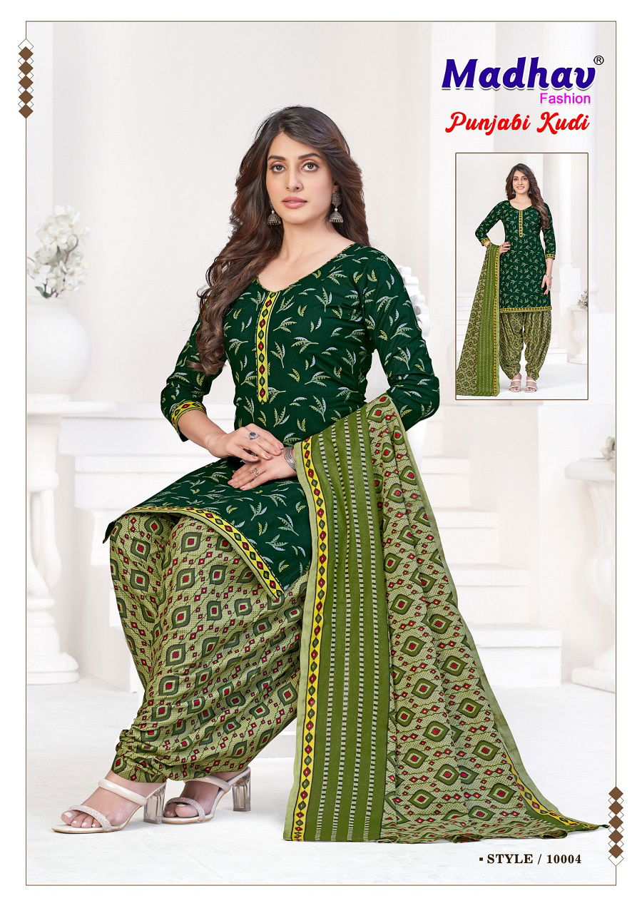 Punjabi Kudi Vol 10 By Madhav Printed Cotton Dress Material Suppliers in Delhi
